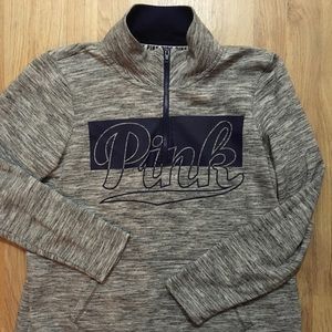 Pink Quarter Zip Size Large